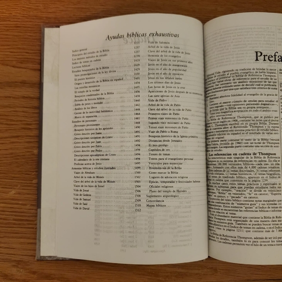 Biblia de Referencia Thompson en Español con versiculos en cadena tematica. - Picture 7 of 16